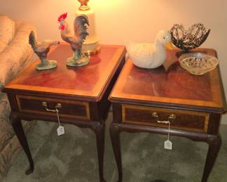 Thomasville mahogany end tables