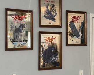 Miller collectable mirrors will be sold as sets only   $150 per set 