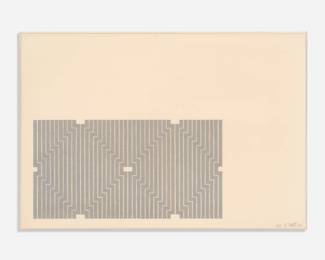 18 . Frank Stella "Casa Cornu (First Version)" Lithograph (1969)
