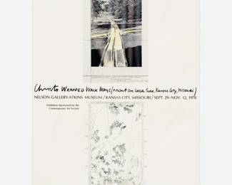 250 . Christo "Wrapped Walk Ways" Signed Poster (1978)