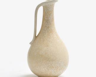 212 . Gunnar Nylund Ewer, Mimosa Glaze (ca. 1940s)