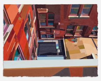 117 . John Ferry "Livestock Exchange #3" Oil on Panel (2017)