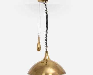 105 . Paavo Tynell Style Counterbalance Pendant Light (ca. 1950s)