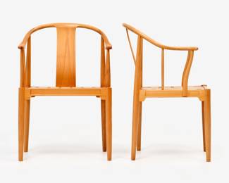 31 . Hans Wegner for Fritz Hansen Pair of China Chairs (1944/1982)