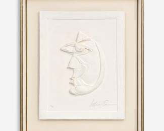 135 . Anthony Quinn "Dream Girl" Vellum Relief (1986)