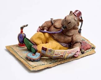 227 . Henry Cavanagh "Pipe Dreams" Ceramic Sculpture (1977)