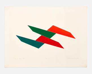 198 . Nick Vaccaro "To a Trap VII" Color Relief Print (1969)