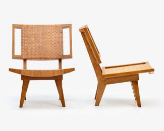 39 . Paul Laszlo Style Pair of Lounge Chairs (ca. 1950s)