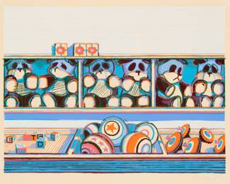 10 . Wayne Thiebaud "Toy Counter" Serigraph (1971)