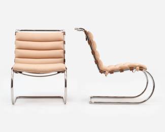 14 . Mies van der Rohe for Knoll Pair of MR10 Chairs (1927/ 1986)