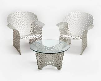 62 . Richard Schultz for Knoll "Topiary" Lounge Set (ca. 1996)