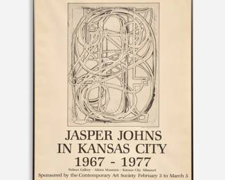 249 . "Jasper Johns in Kansas City, 1967 - 1977" Exhibition Poster (1978)
