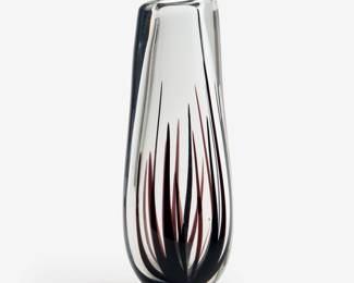 209 . Vicke Lindstrand for Kosta "Black Grass" Vase (ca. 1950)