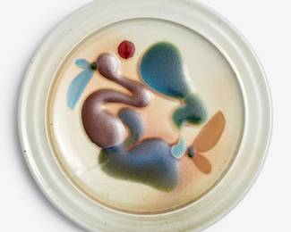 75 . Victor Babu Glazed Porcelain Plate