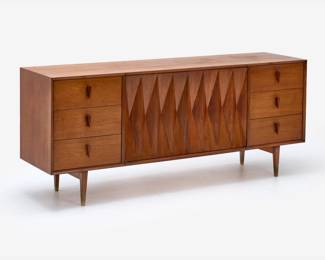 107 . Albert Parvin Walnut Dresser (ca. 1960s)