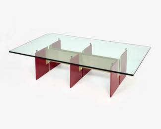 60 . Roger Kraft Prototype Steel Coffee Table (ca. 1989)
