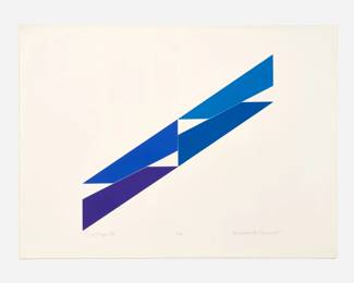 199 . Nick Vaccaro "To a Trap IX" Color Relief Print (1969)