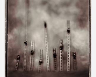 82 . Keith Carter "Cops and Ladders" Gelatin Silver Print (1997)