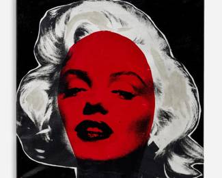 145 . Steve Kaufman "Marilyn Series" Embellished Canvas Screenprint (1996)