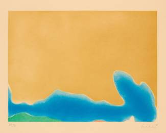 7 . Helen Frankenthaler "Yellow Span" Color Aquatint (1968)