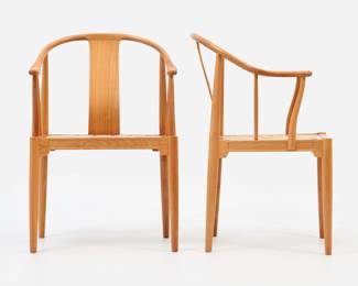 27 . Hans Wegner for Fritz Hansen Pair of China Chairs (1944/1982)