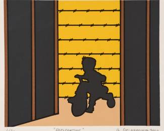 144 . Roger Shimomura "Exploration" (2010 Color Lithograph)