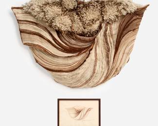 153 . Janet Kuemmerlein “Wave Form” Fiber Sculpture (1977)
