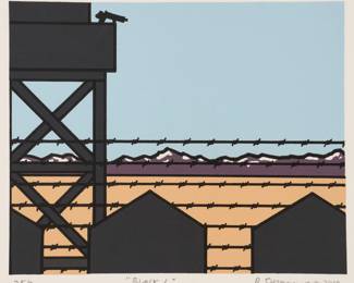 141 . Roger Shimomura "Block 6" (2010 Color Lithograph)