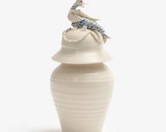 128 . Coille Hooven Porcelain Jar (ca. Late 1970s)