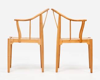 29 . Hans Wegner for Fritz Hansen Pair of China Chairs (1944/1982)