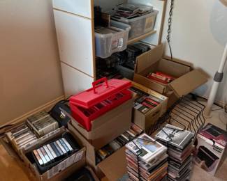 VHS, CDs, DVDs, Cassettes, 8-track