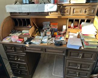 Rolltop secretary desk