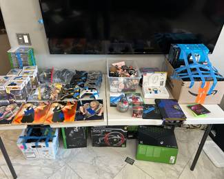 Video Game Section - Above and below the table!