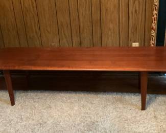 25” x 73” Heavy Teak coffee table