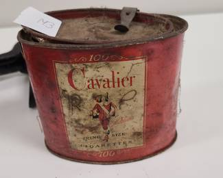old cigarette advertising tin