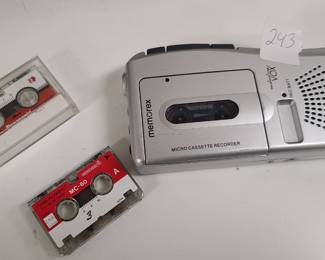 Memorax micro cassette recorder