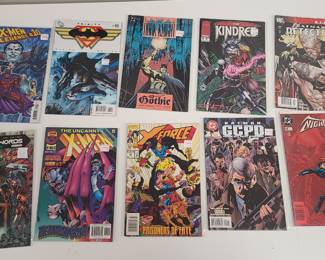 Mixed Comic Book lot: DC, Marvel, more: X-men, Dark Knight, Batman CCPD, The Kindred and more