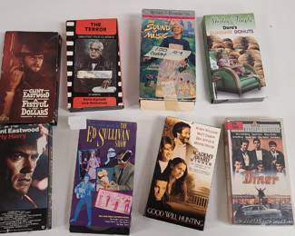 VHS Movie lot: The Terror, Clint Eastwood, more