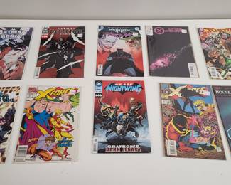 Mixed Comic Book lot: DC, Marvel, more: The X-Force, House of Slaughter, Batman, Justice League, more
