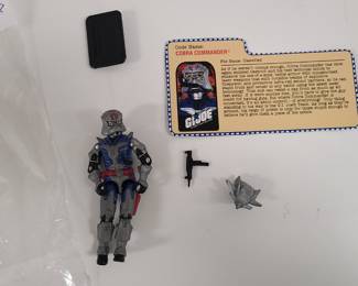 Vintage GI Joe Cobra Commander toy figure 3.75"