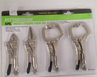 Midget locking pliers