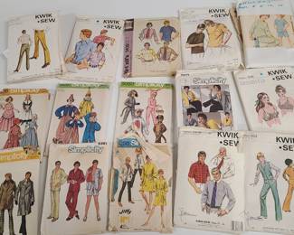 vintage sewing patterns Simplicity, Jiffy, McCalls, more