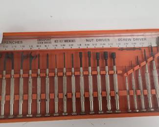 Screwdrivers, wrench, hex key tools