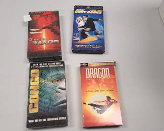 VHS Movie lot: Dragon, Congo, Mission to Mars more