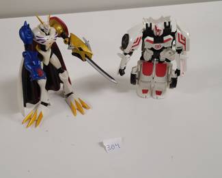 Digimon and Transformers figures