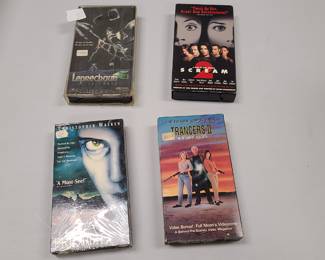 VHS Movie lot: Trancers2, Leprechaun4, Scream2, more