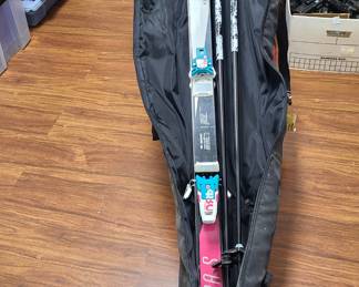 ELAN Downhill Skis and Bindings w/poles and bag