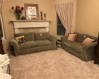 Matching sofa and loveseat