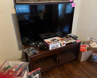 Samsung 55" Smart TV and TV Entertainment Cabinet