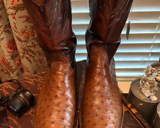 Luchesse Size 12M Mens Ostrich boots in box